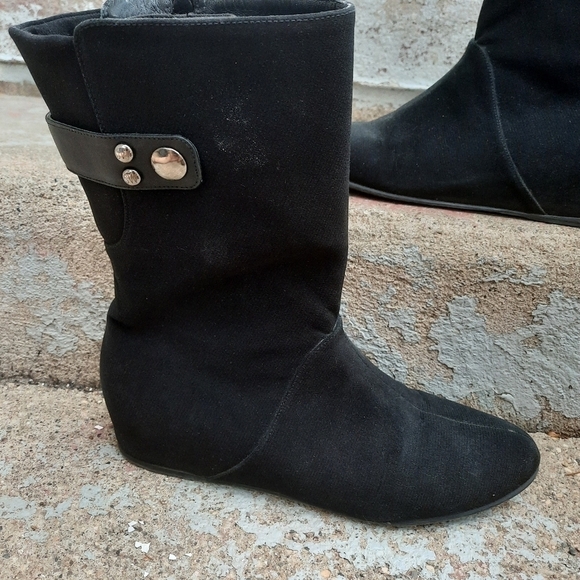 Stuart Weitzman Downpour Wedge Waterproof Boots size 8.5 - Picture 2 of 5